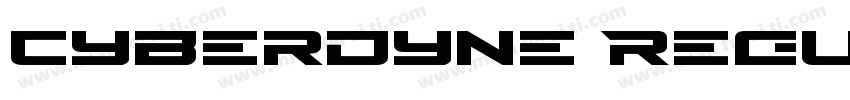 Cyberdyne Regular字体转换